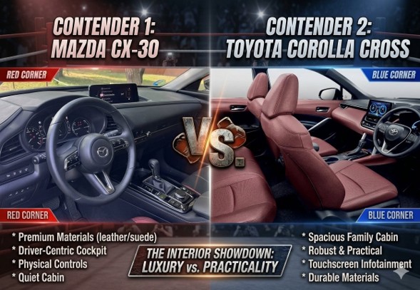 El duelo de los C-SUV híbridos en Colombia: Mazda CX-30 Grand Touring LX MHEV vs. Toyota Corolla Cross XEI/SEG HEV — foto 2